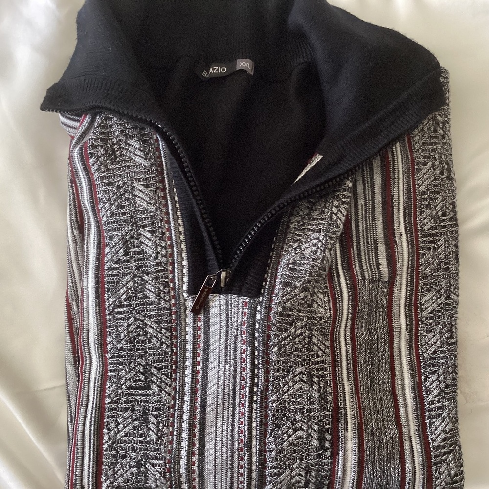 Men’s Bagazio COOGI Style Multicolor 1/4 ZIP Sweater-EUC